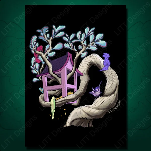 Birdfeeder Art Print - LITT Designs