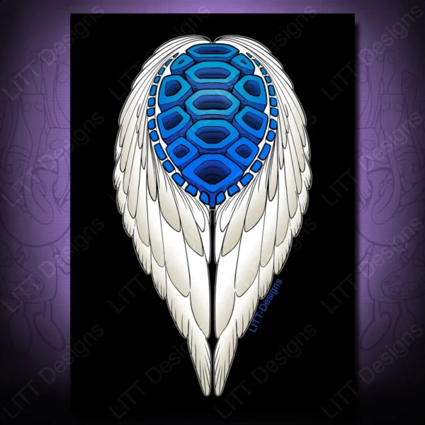 Blue Shell Art Print - LITT Designs