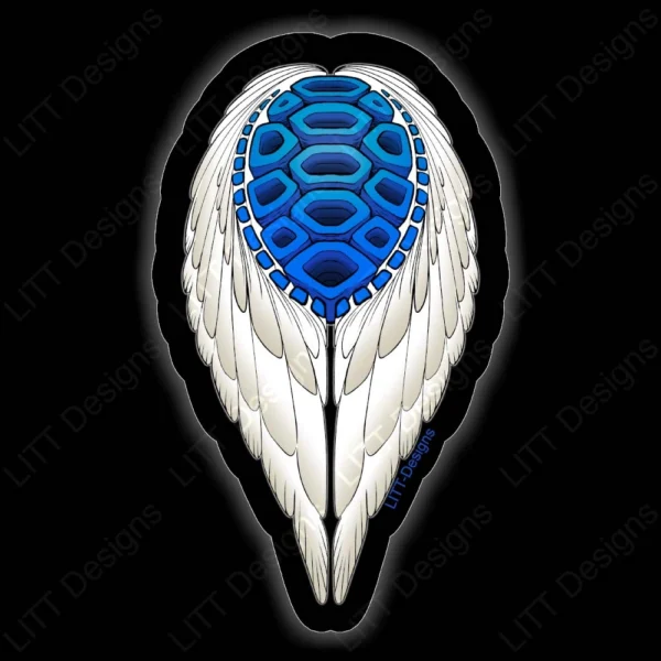 Blue Shell Sticker - LITT Designs