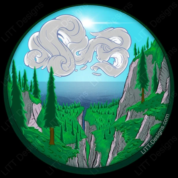 Bluff Digital Illustration - LITT Designs