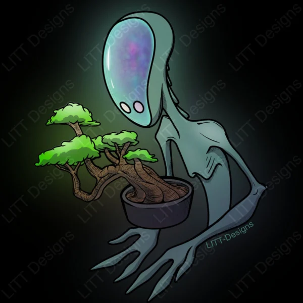 Bonsalien Digital Illustration - LITT Designs