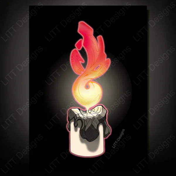 Candle Art Print - LITT Designs