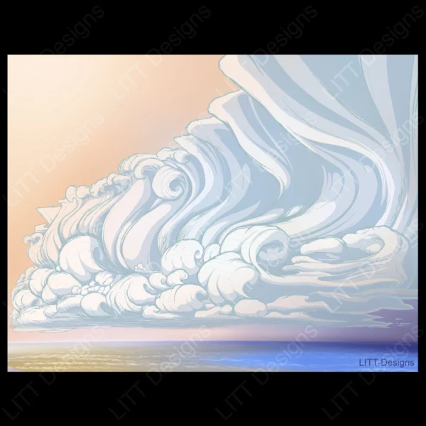 Clouds Digital Illustration - LITT Designs