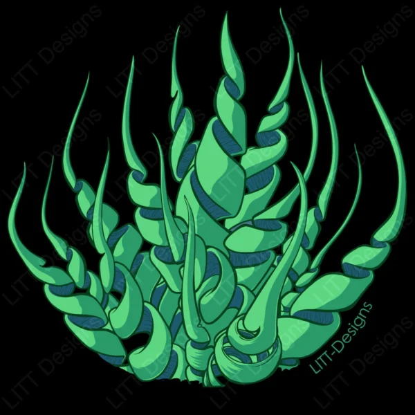 Curls Digital Illustration - LITT Designs