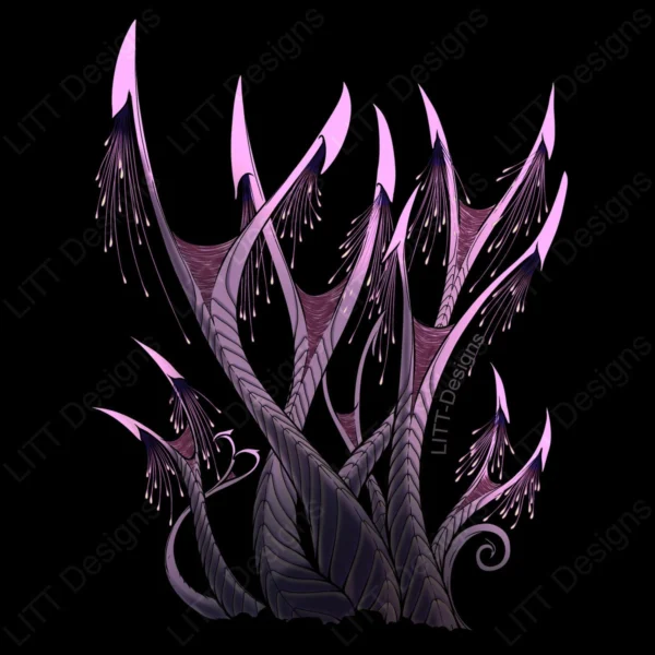 Devil Grass Digital Illustration - LITT Designs