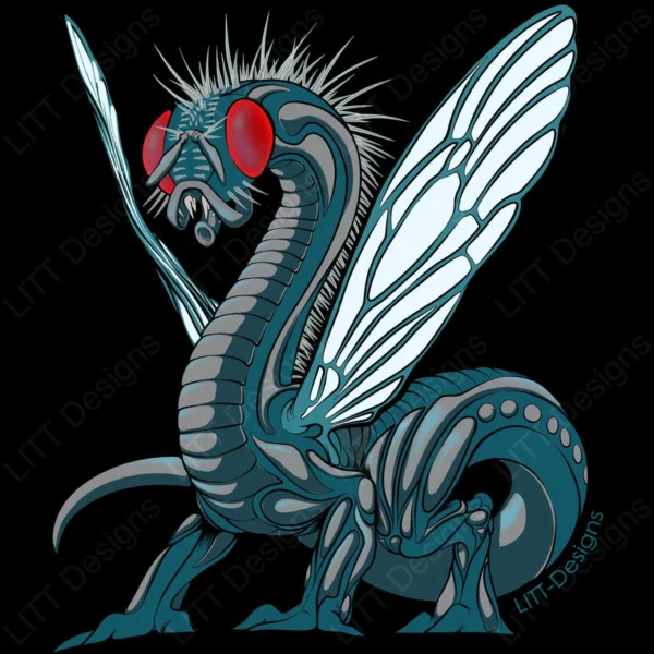 Dragonfly Digital Illustration - LITT Designs