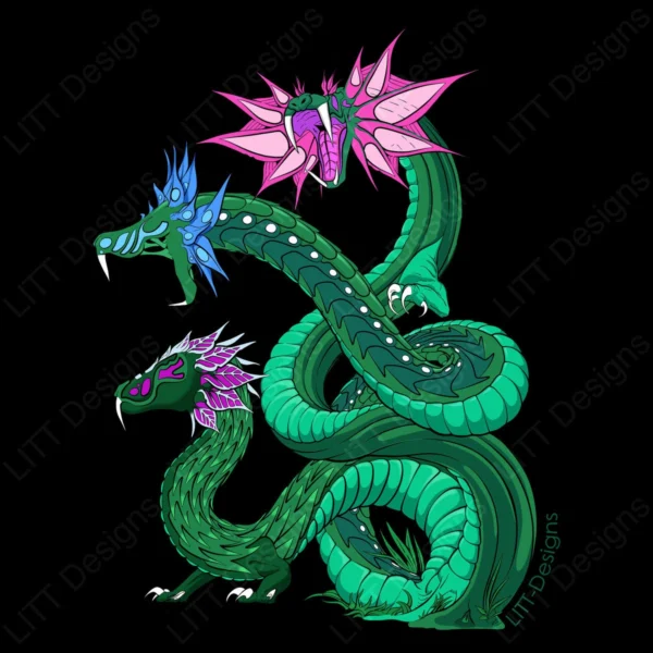 Dragonvine Digital Illustration - LITT Designs