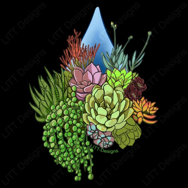 Droplet Digital Illustration - LITT Designs