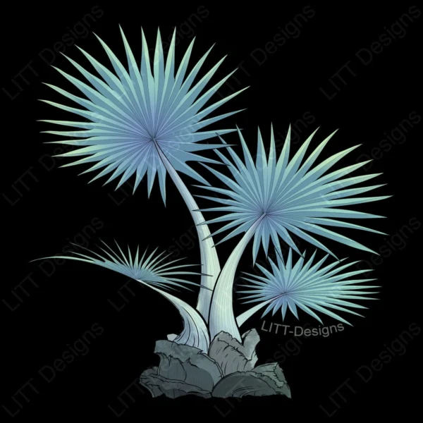 Fan Palms Digital Illustration - LITT Designs