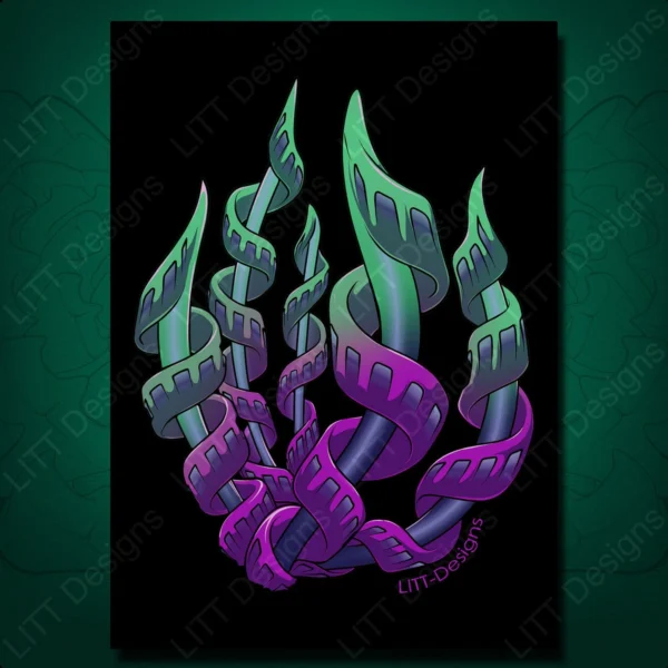 Filmstrip Grass Art Print - LITT Designs