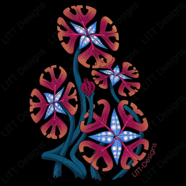Flowers Digital Illustration - LITT Designs