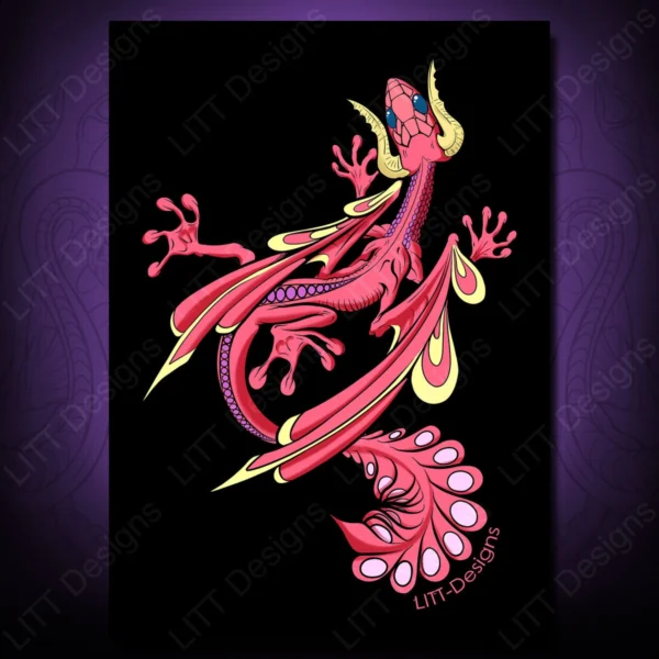 Gecko Art Print - LITT Designs