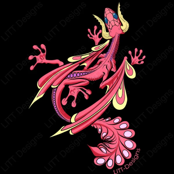 Gecko Digital Illustration - LITT Designs