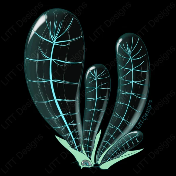 Glass Leaf Digital Illustration - LITT Designs