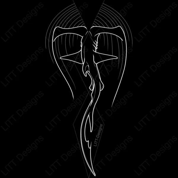 Hammerhead Digital Illustration - LITT Designs