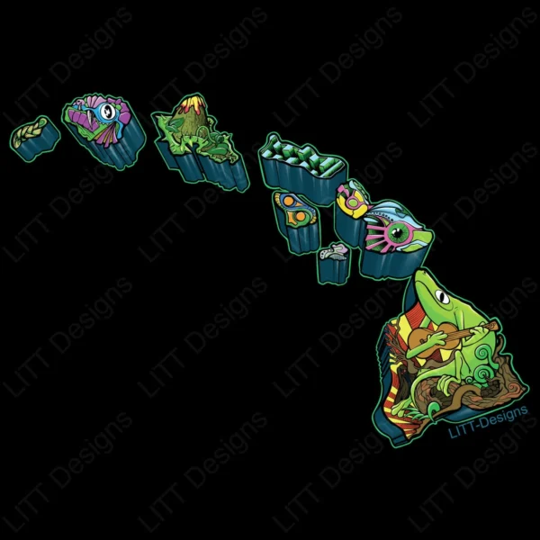 Islands Digital Illustration - LITT Designs