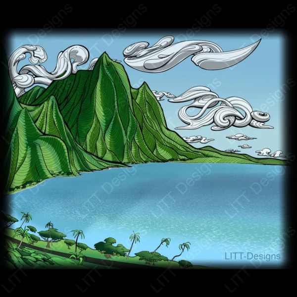 Kaaawa Digital Illustration - LITT Designs