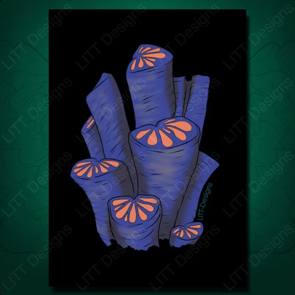 Lava Leaf Art Print - LITT Designs