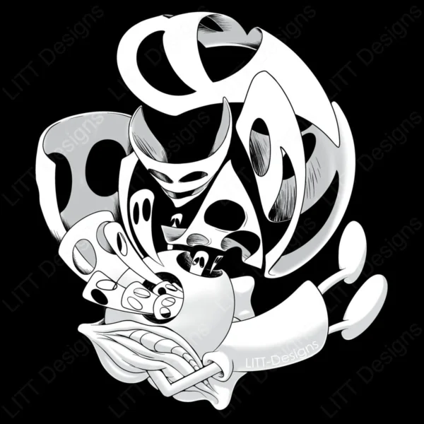 Masks Digital Illustration - LITT Designs