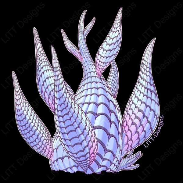 Mermaid Tail Digital Illustration - LITT Designs