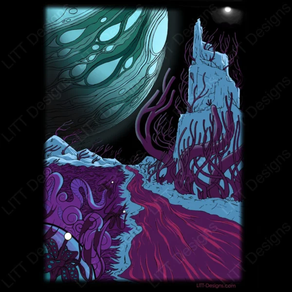 Moon Digital Illustration - LITT Designs