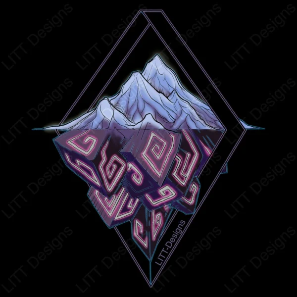 Mountains Digital Illustration - LITT Designs