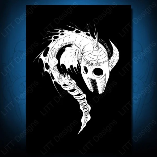 Oni Mask Art Print - LITT Designs