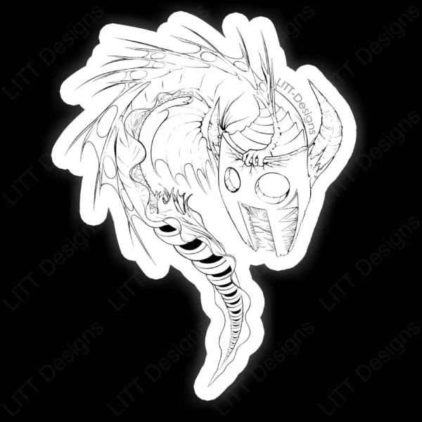Oni Mask Sticker - LITT Designs