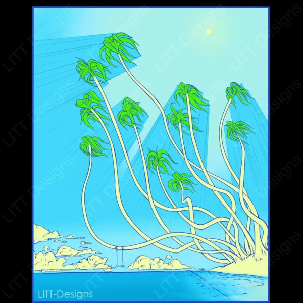 Palms Digital Illustration - LITT Designs
