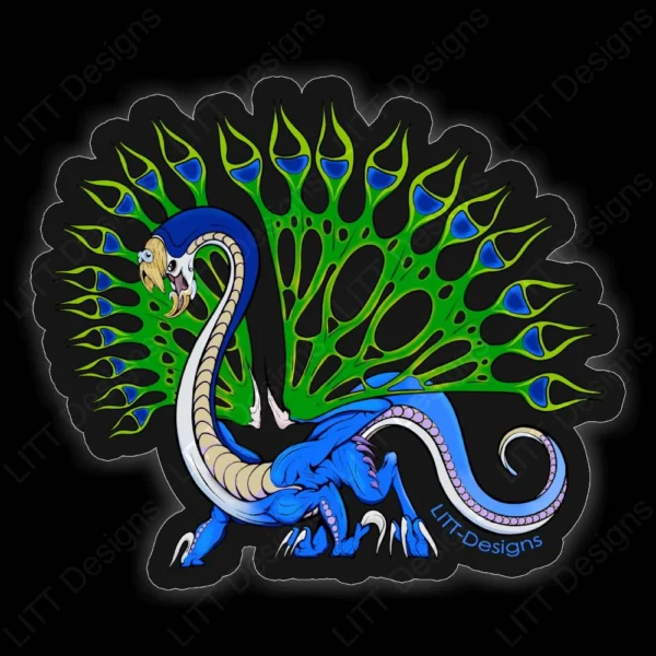 Peacock Sticker - LITT Designs