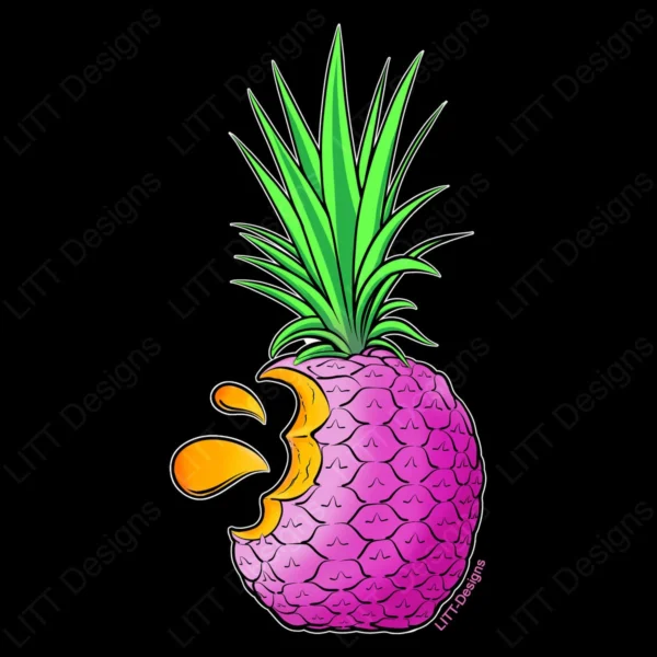 Pineapple Digital Illustration - LITT Designs