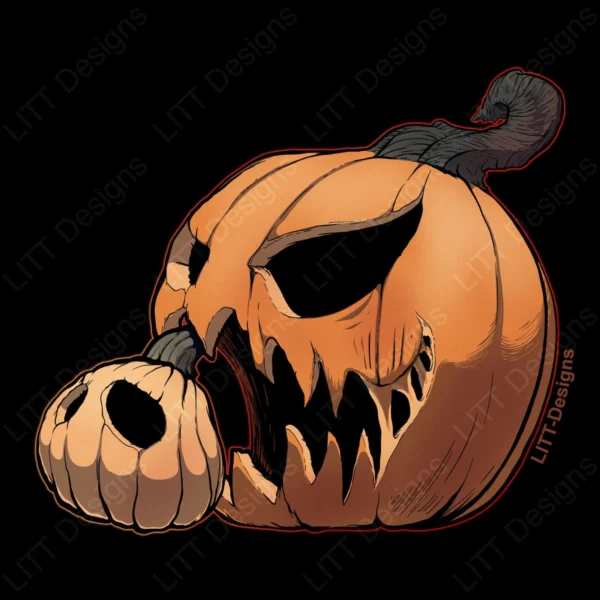 Pumpkins Digital Illustration - LITT Designs