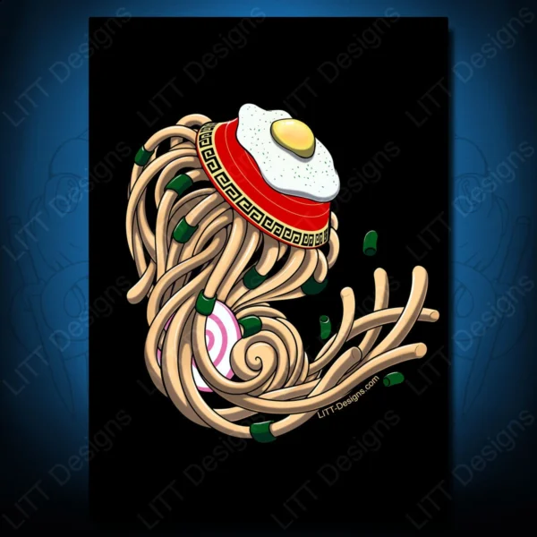 Ramen Jellyfish Art Print - LITT Designs