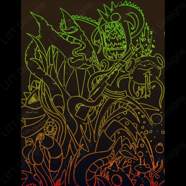 Rasta Digital Illustration - LITT Designs