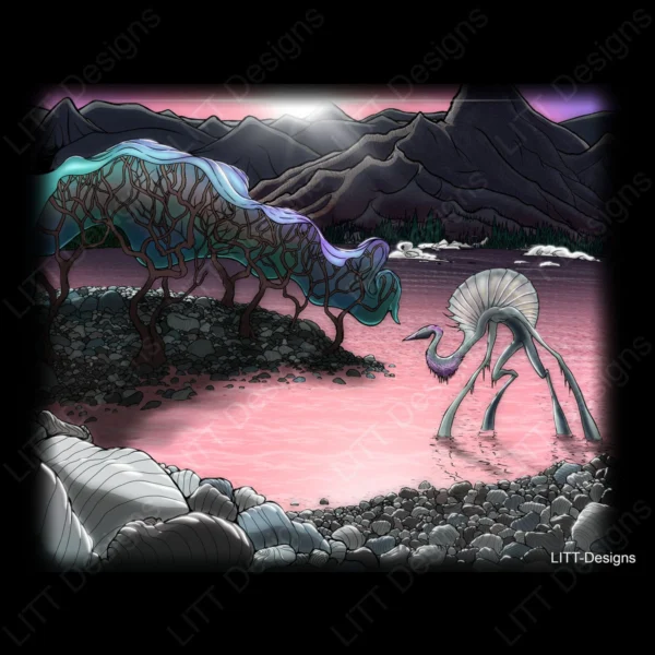River Digital Illustration - LITT Designs