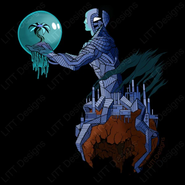 Ruins Digital Illustration - LITT Designs
