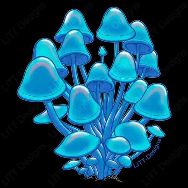 Shrooms Digital Illustration - LITT Designs