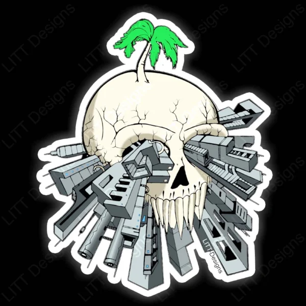 Skull Sticker - LITT Designs