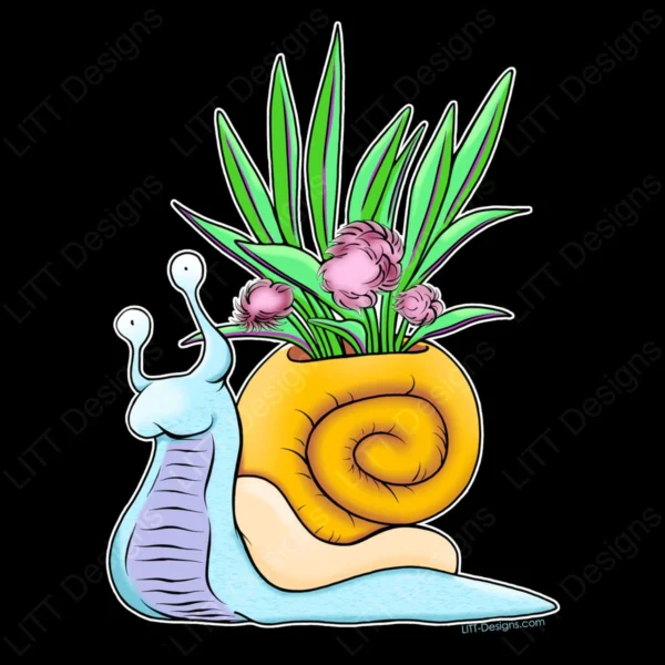 Snail Digital Illustration - LITT Designs