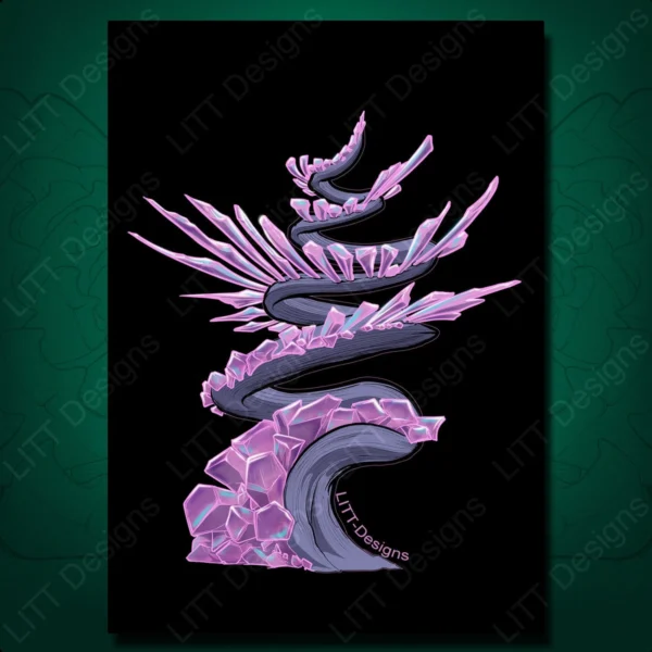 Spiral Quartz Art Print - LITT Designs