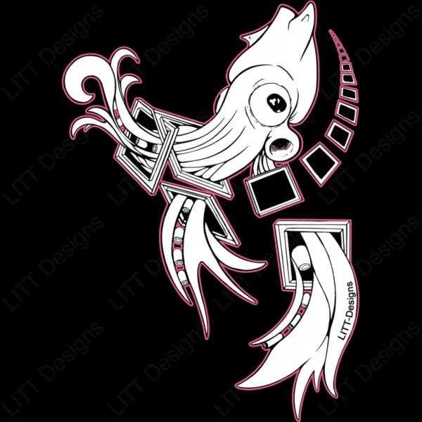 Squid Digital Illustration - LITT Designs