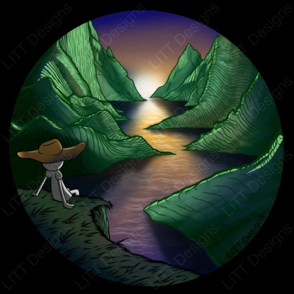 Sunset Digital Illustration - LITT Designs