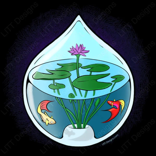 Teardrop Digital Illustration - LITT Designs