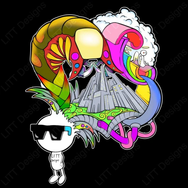 Thinker Digital Illustration - LITT Designs