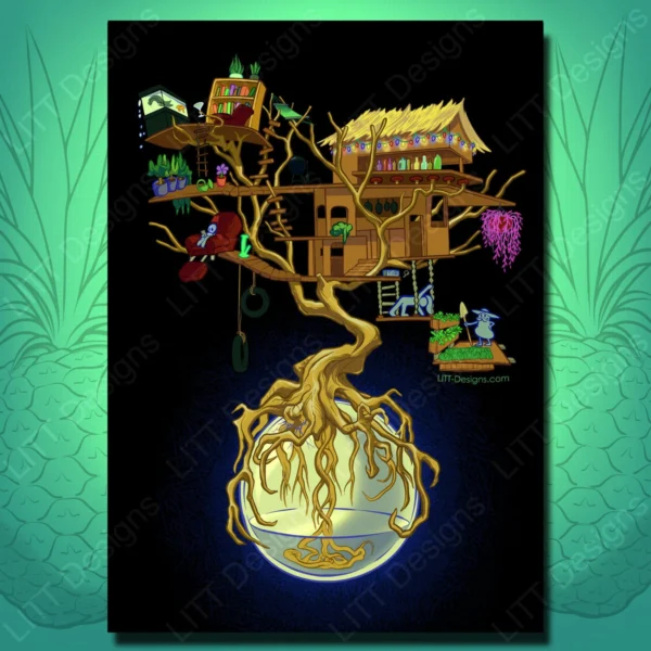 Treehouse Art Print - LITT Designs
