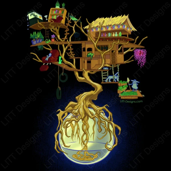 Treehouse Digital Illustration - LITT Designs