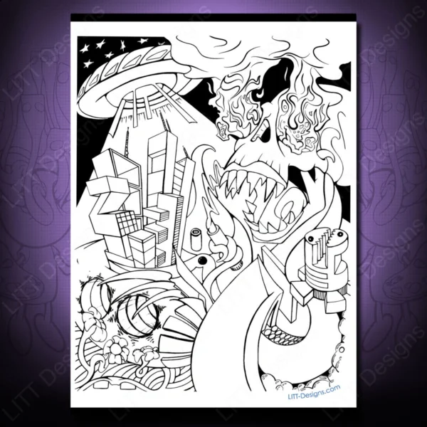 UFO Art Print - LITT Designs