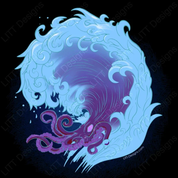 Wave Digital Illustration - LITT Designs