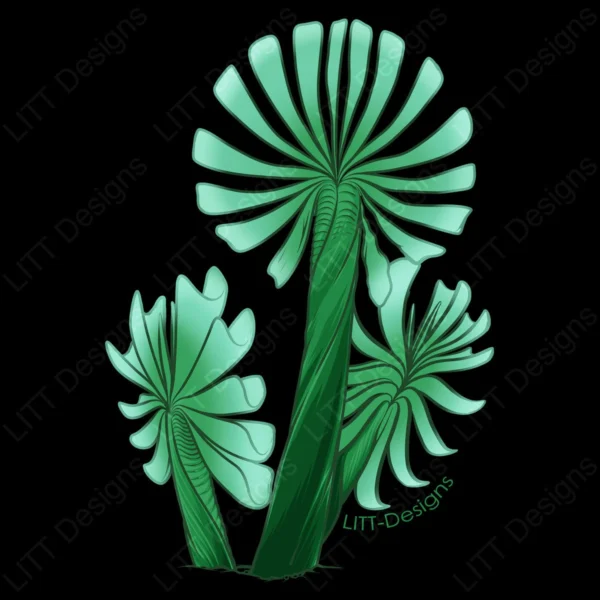 Windmill Jade Digital Illustration - LITT Designs
