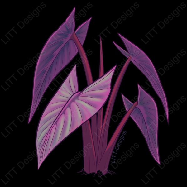 Purple Kalo Print